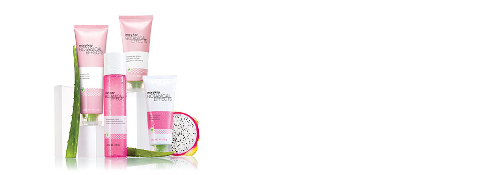 New Botanical Effects products with aloe leaves and dragonfruit.