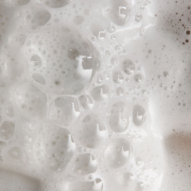 Foaming and bubbles from cleanser