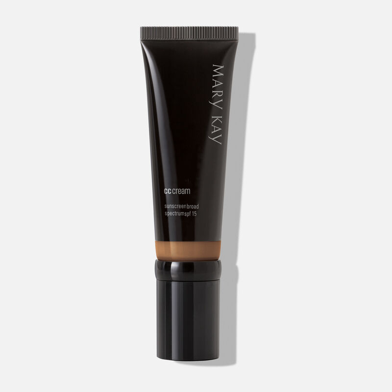 Tube of Mary Kay CC Cream Sunscreen SPF 15 in shade Very Deep