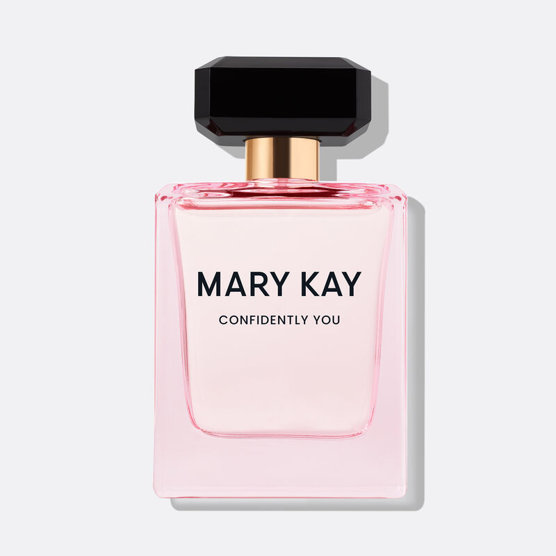 The light pink Mary Kay Confidently You bottle appears on a white background