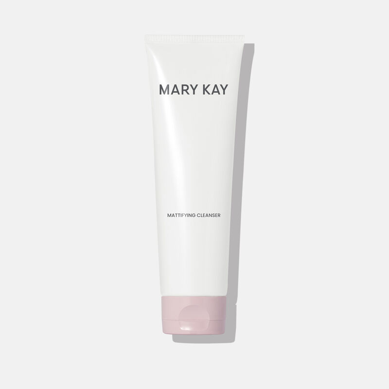 Tube of Mary Kay Mattifying Cleanser standing on its cap