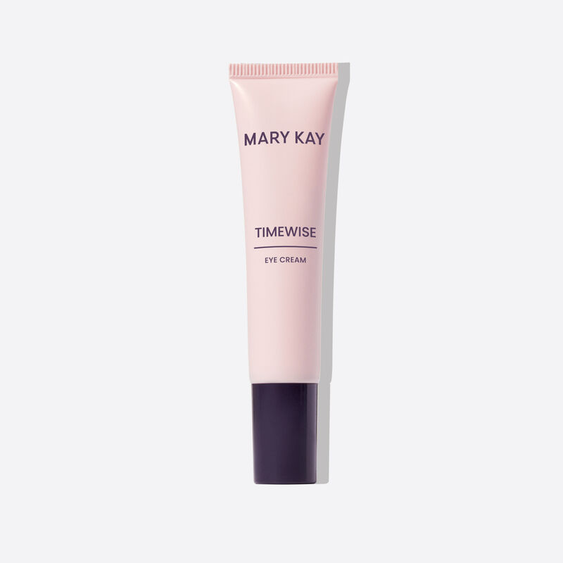 Tube of TimeWise Eye Cream standing against plain background