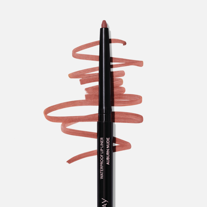 Uncapped Mary Kay Waterproof Lip Liner in Auburn Nude against plain background