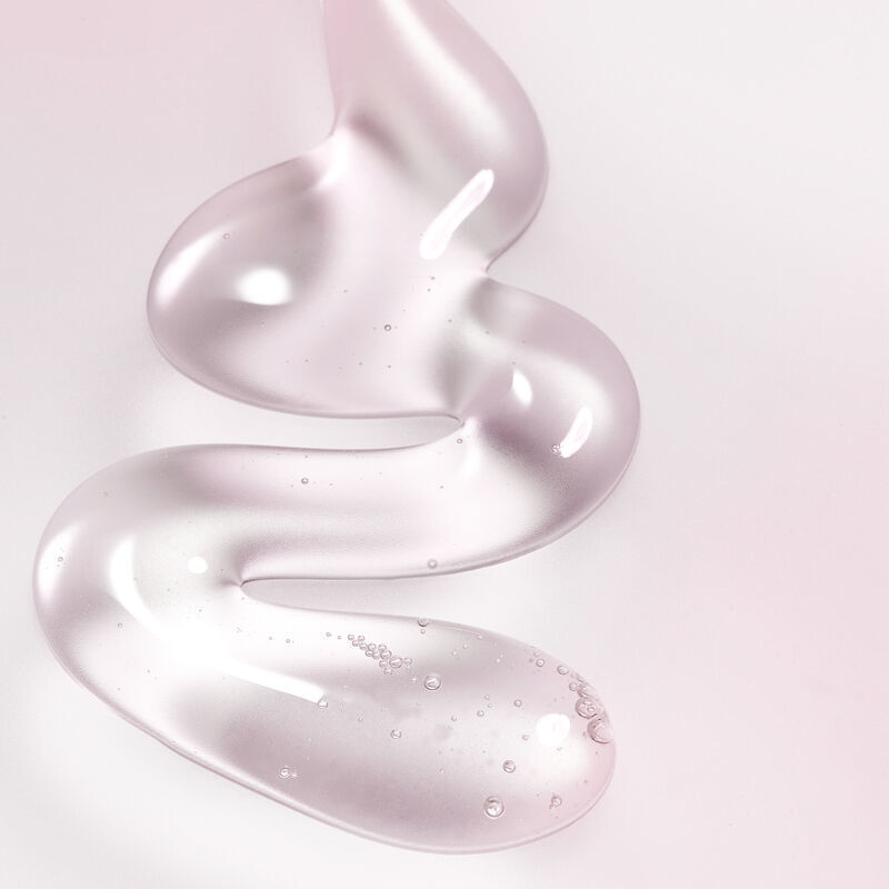 Frottis du Nettoyant matifiant Mary Kay sur un fond rose p&acirc;le