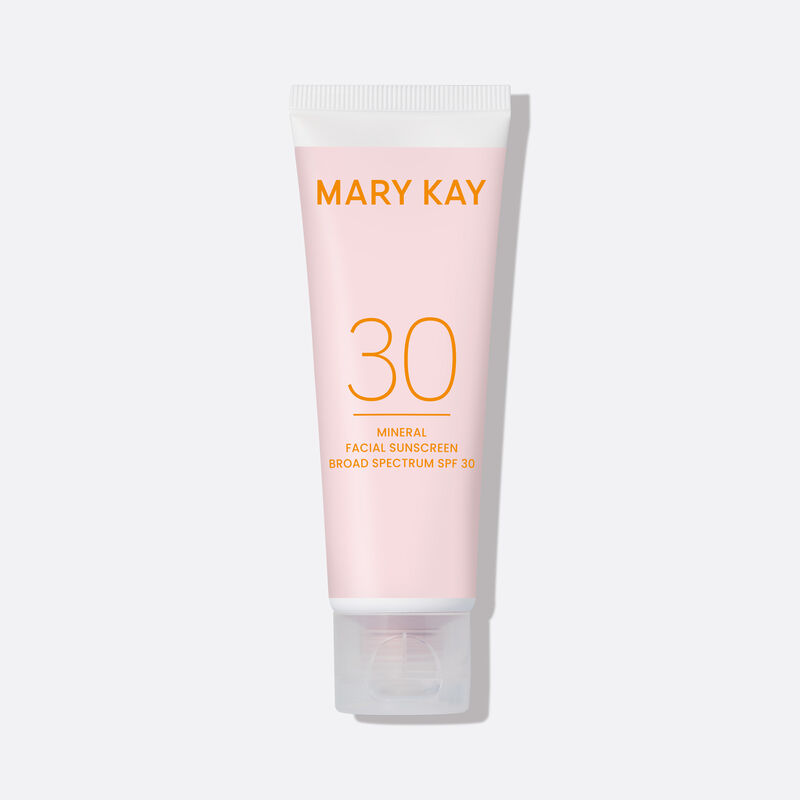 Tube of Mary Kay Mineral Facial Sunscreen Broad Spectrum SPF 30