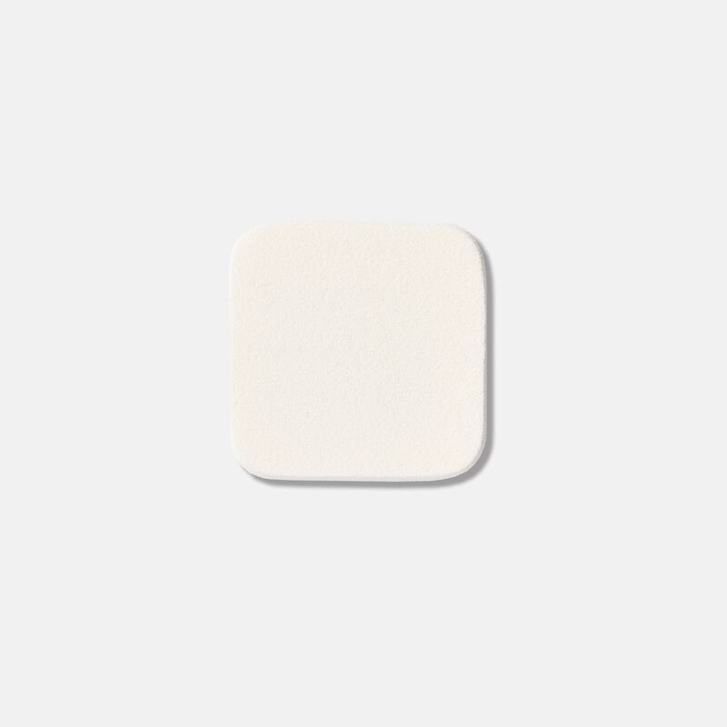 Single Cosmetic Sponge on a plain background