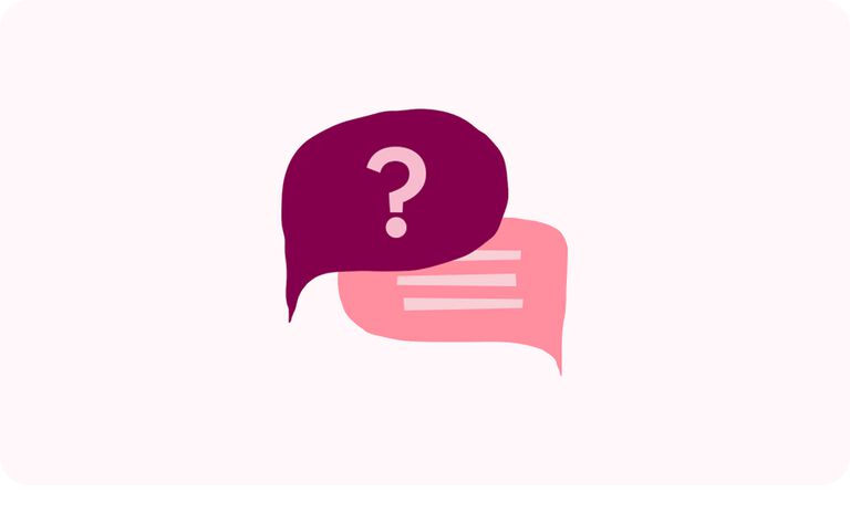 Illustration of Speech Bubbles in a conversation 