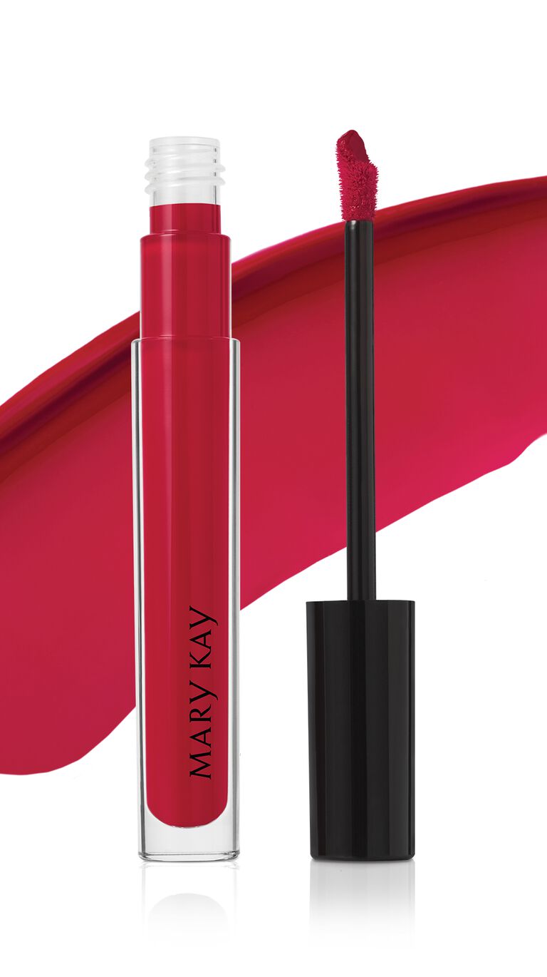 Layered product swatch featuring lip liner, lip balm, shea butter scrub, and lip gloss in nude and berry shades