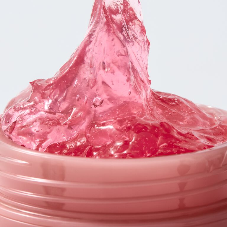 Close-up of pink Mary Kay Collagen Moisturizing Gel in pink jar