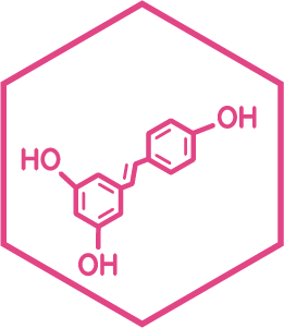 Encapsulated Resveratrol illustration.