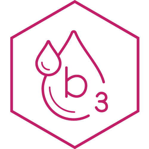 Vitamin B3 illustration.