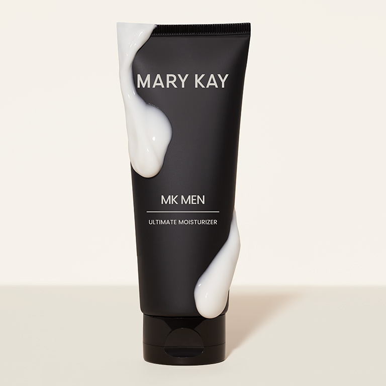 Tube of the Mary Kay MKMen moisturizer with product texture