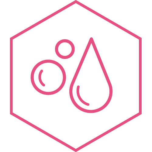Ingredient illustration of hydration droplets