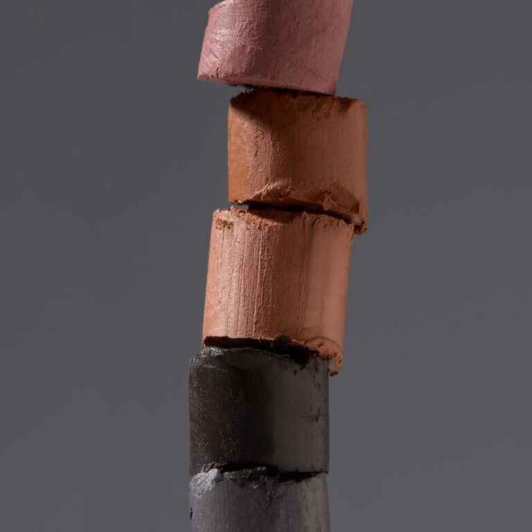 A stack of all five Mary Kay&reg; Matte Eye Shadow Stick shades.